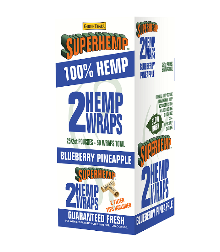 Superhemp Superhemp Wraps Blueberry Pineapple Accessories Paper / Rolling Supplies