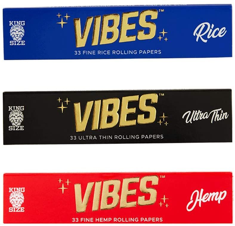 VIBES Vibes Rice King Size (blue pack) Accessories Paper / Rolling Supplies