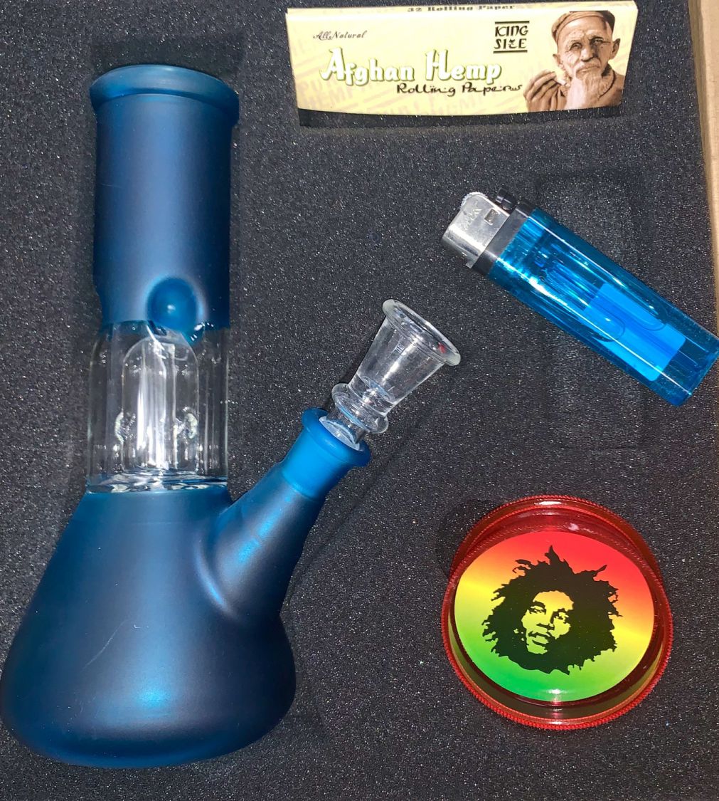 Afghan Hemp Afghan Hemp Kit Set (Limited Time Only) BLUE Accessories Glassware
