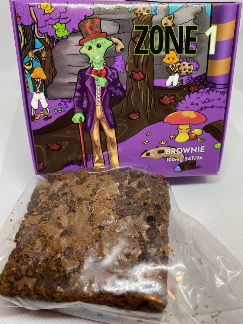 Zone 1 Zone 1 Brownie 100mg Edibles Edible