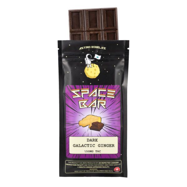 ASTROS EDIBLES Astro Space Bar 150MG Dark Galactic Ginger Edibles Chocolates