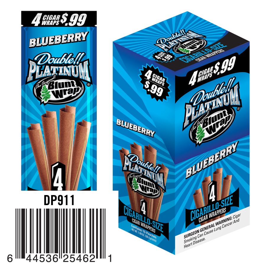 Double Platinum Blunt Wrap Blunt Wrap Blueberry Accessories Paper / Rolling Supplies