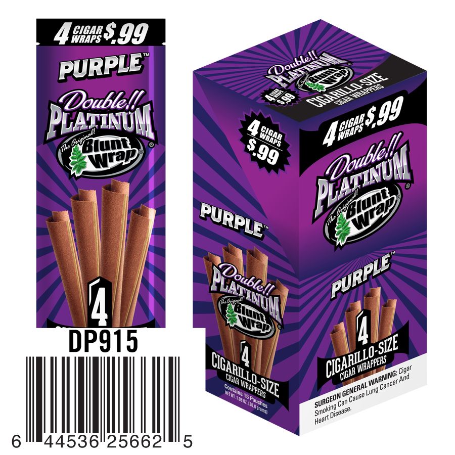 Double Platinum Blunt Wrap Blunt Wrap Purple  