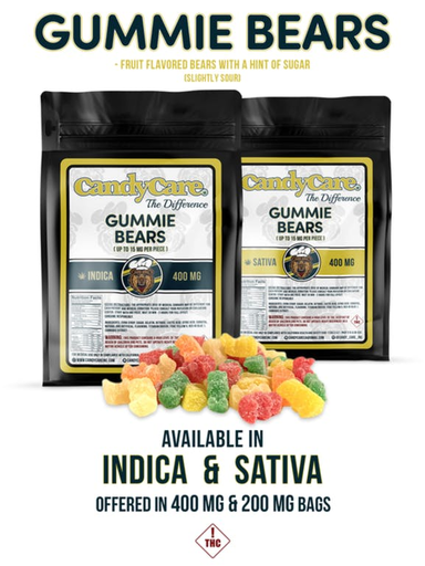 CandyCare Gummie Bears Sativa 400MG Edibles Gummies