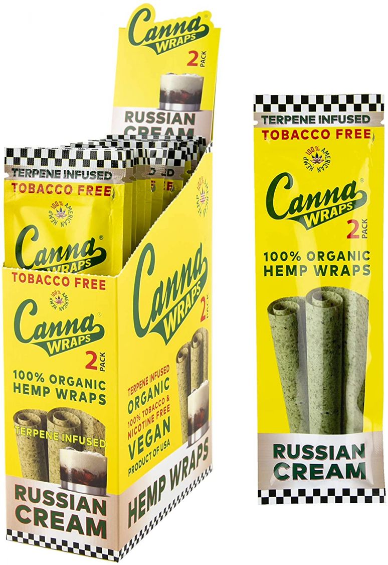 Canna Wraps Canna Wraps Hand Rolled Organic Hemp Wrap Rolls Merch Rolling Papers