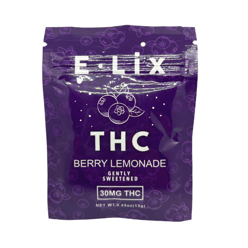 High Voltage Extracts E-Lix Drink Mixes – Blueberry Lemonade (30mg THC) Drinks Elixir
