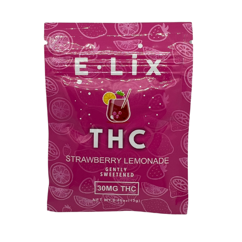 High Voltage Extracts E-Lix Drink Mixes – Strawberry Lemonade (30mg THC) Drinks Elixir