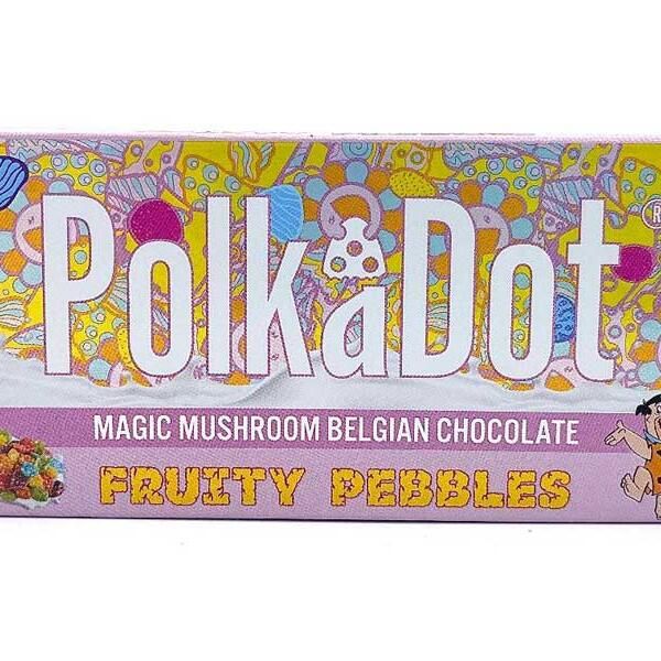 Polkadot Fruity Pebbles Mushroom Psilocybin Belgian chocolate  