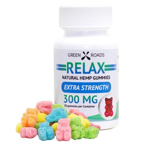 Green Roads Hemp Relax Gummy Bears 300mg Extra Strength (30 Ct) Edibles Gummies