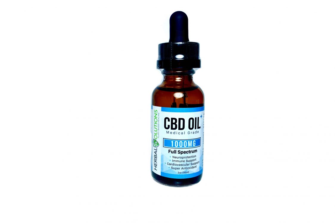 Herbal Soulutions 1000MG FULL SPECTRUM CBD OIL (BLUE LABEL) Tinctures Tincture