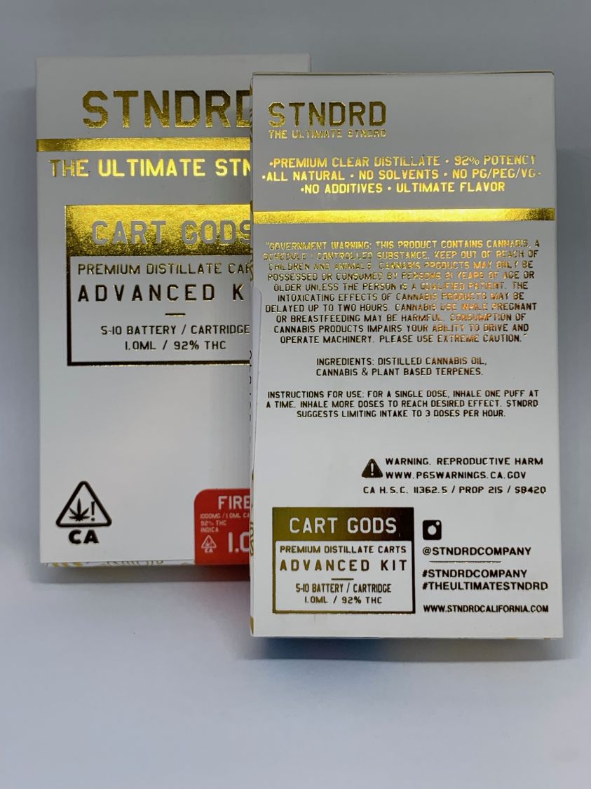 STNDRD Fire O.G. Kit Cartridges 510 Thread