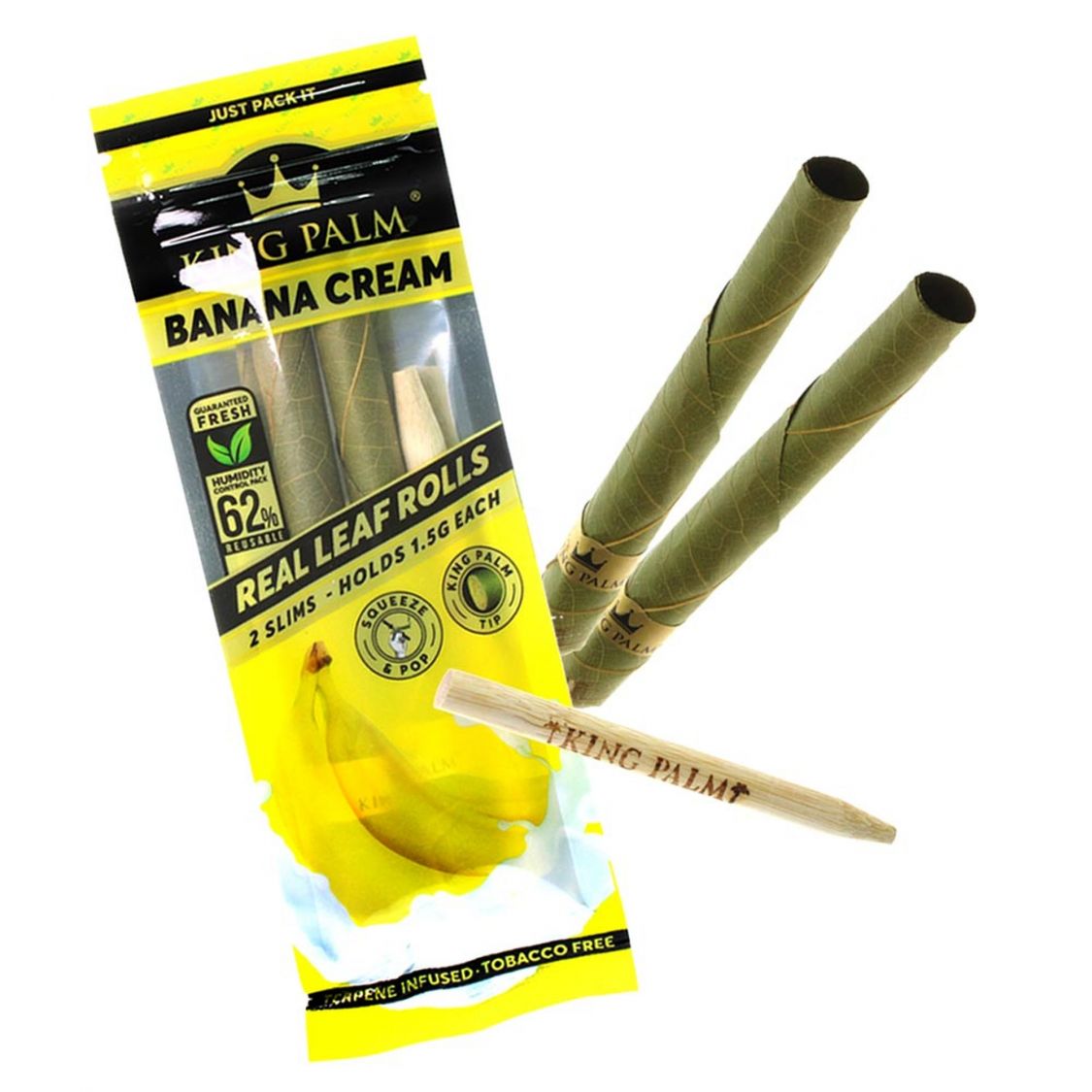 KING PALM KING PALM BANANA CREAM Accessories Paper / Rolling Supplies