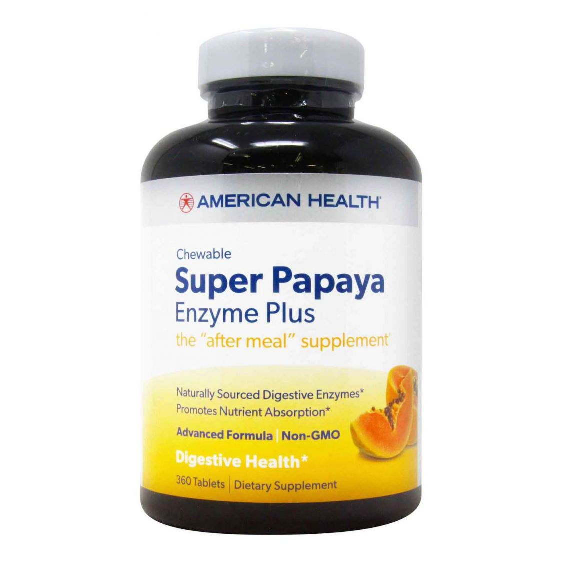 American Health Super Papaya Enzyme Plus Chewable High Potency - 360 Chewable Tablets Capsules / Tablets Chewable