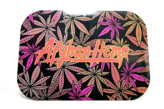 Afghan Hemp Afghan Hemp Pink Rolling Tray with Smell Proof Magnetic Cover Lid Accessories Gear