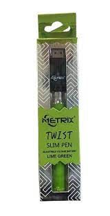 Metrix TWIST Slim Vape Pen Battery (Lime Green) Accessories Batteries