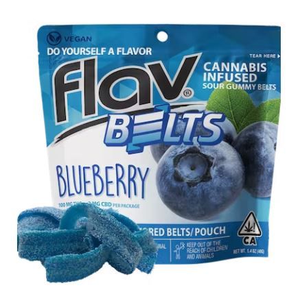 Flav Belt - Blueberry 100mg Edibles Gummies