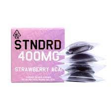 STNDRD 400mg Strawberry Acai Gummies Hybrid Edibles Edible