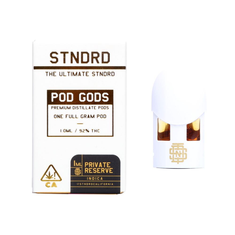 STNDRD Private Reserve Pod Gods Cartridges Pods