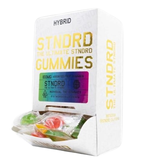 STNDRD Assorted Fruit 100mg Single Gummy Edibles Gummies
