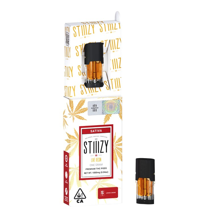 Stiiizy Lemon Creme - Live Resin Pod Cartridges Pods