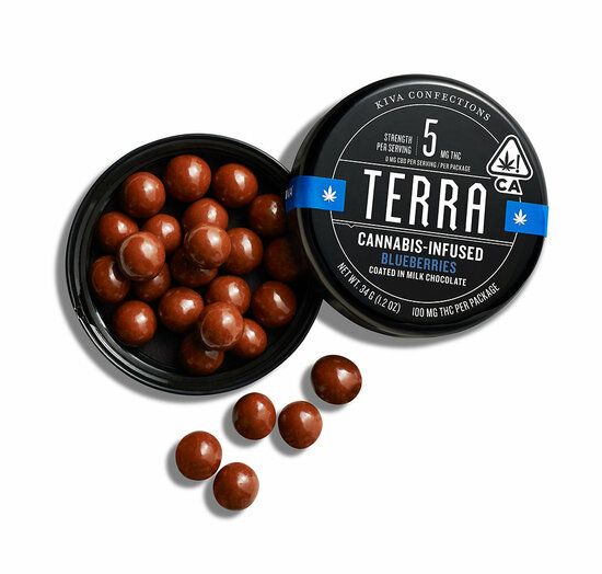 Kiva Confections Terra - Blueberry Bites Edibles Chocolates