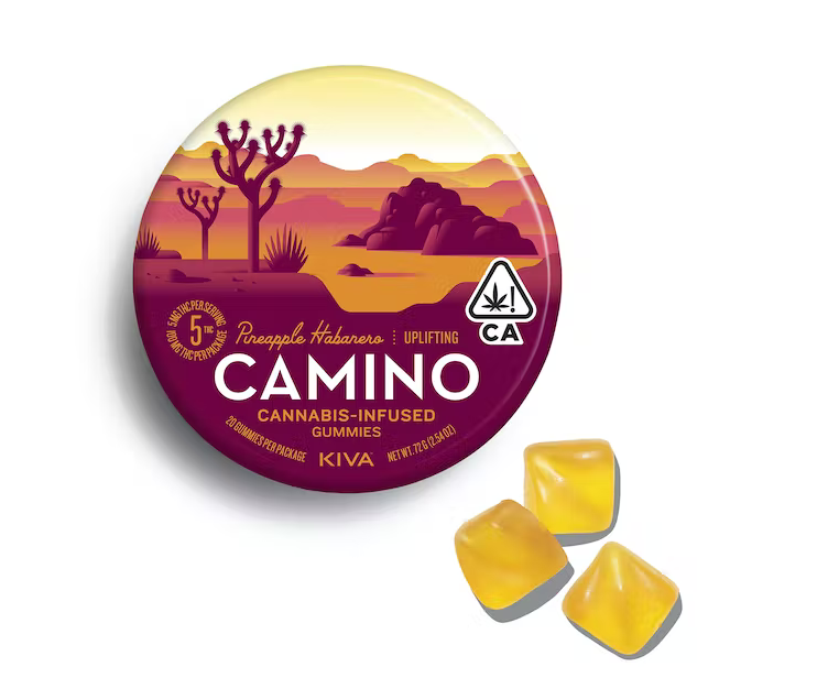 Kiva Confections Camino - Pineapple Habanero "Uplifting" Gummies Edibles Gummies