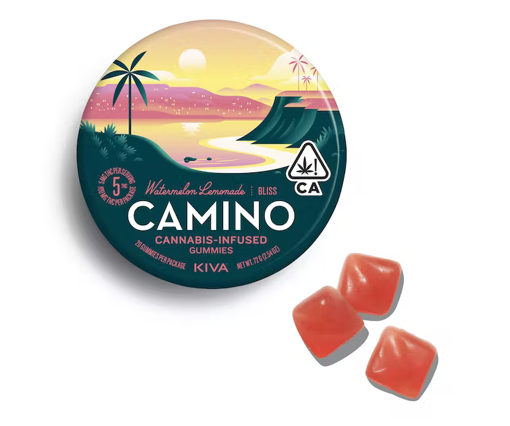 Kiva Confections Camino - Watermelon Lemonade "Bliss" Gummies Edibles Gummies