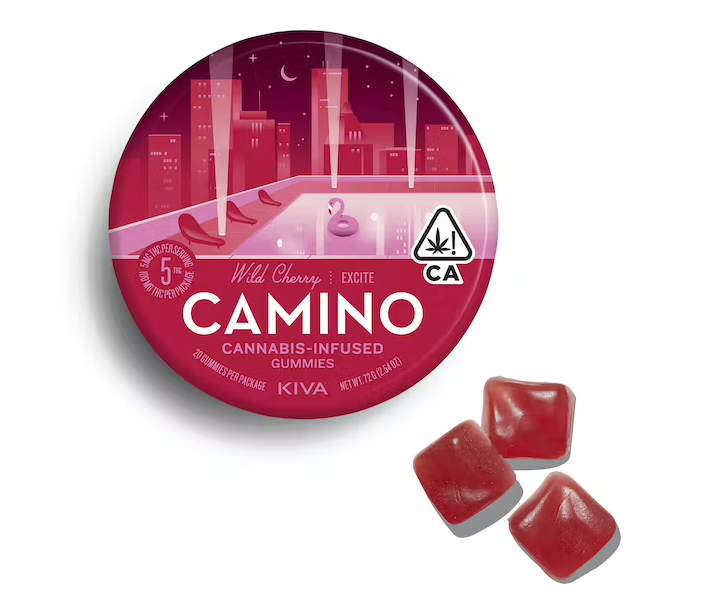 Kiva Confections Camino - Wild Cherry 'Excite' Gummies Edibles Gummies