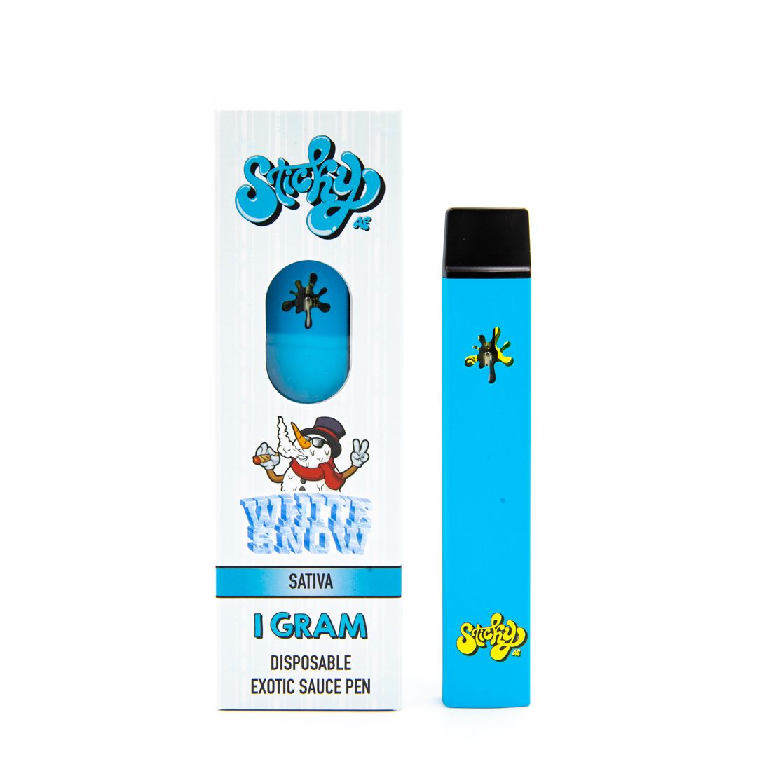Sticky AF White Snow Vaporizers Disposable