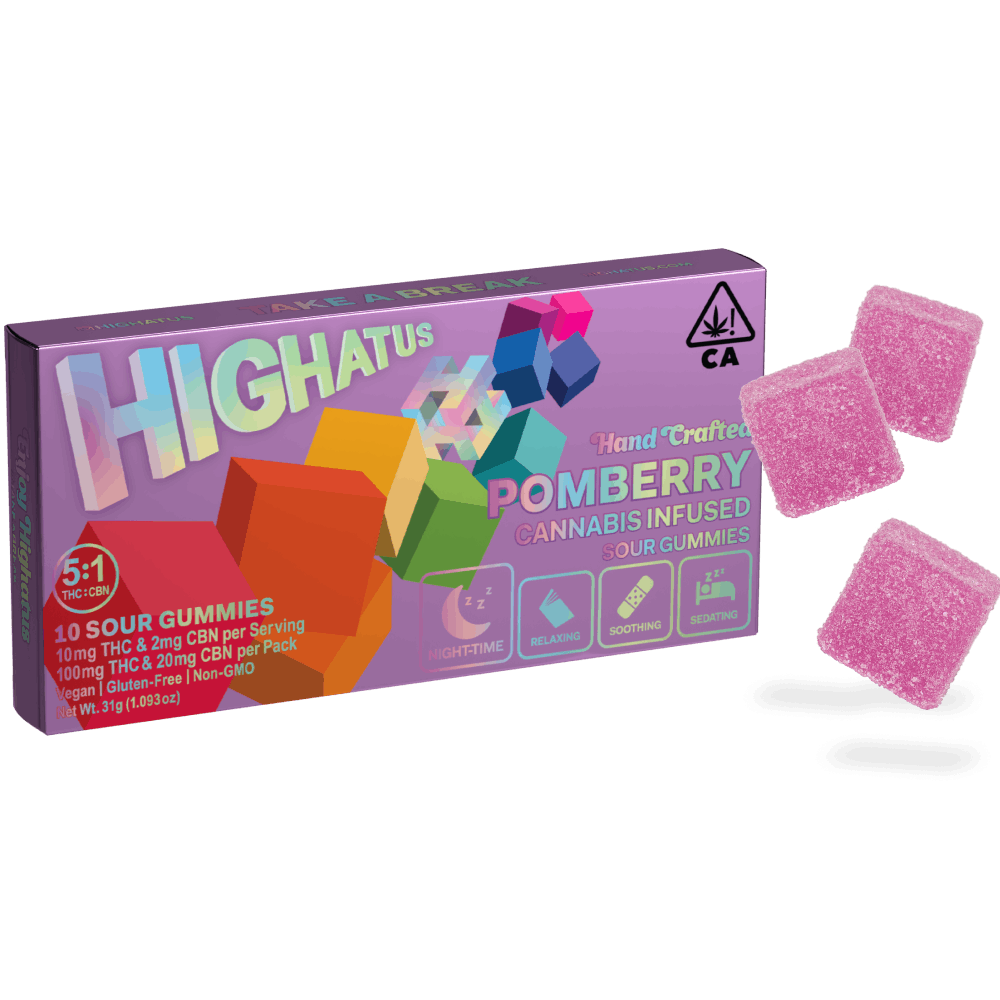 Highatus Pomberry 5:1 THC/CBN Gummies Edibles Gummies