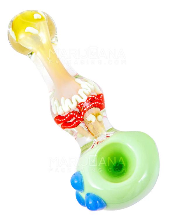  Ribboned & Fumed Hand Pipe 5" Accessories Glassware