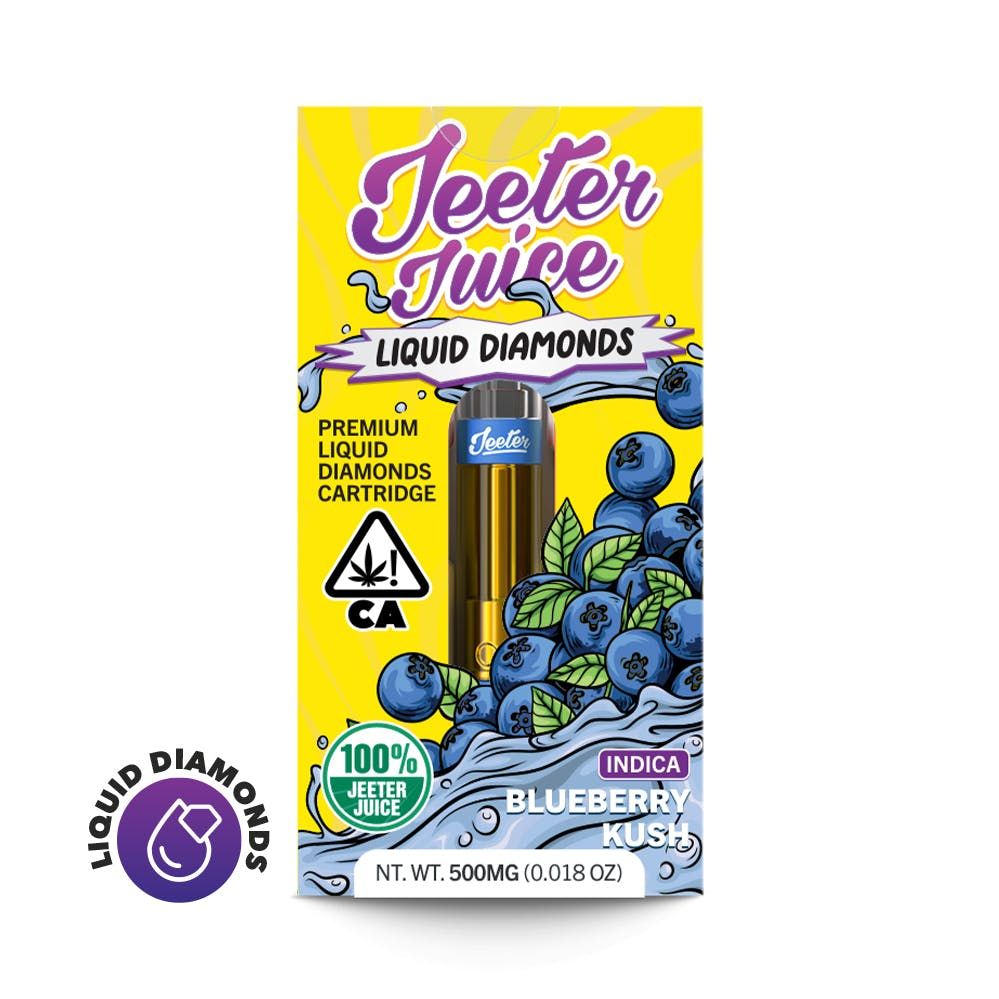 Jeeter Blueberry Kush Liquid Diamonds Cartridge Cartridges 510 Thread