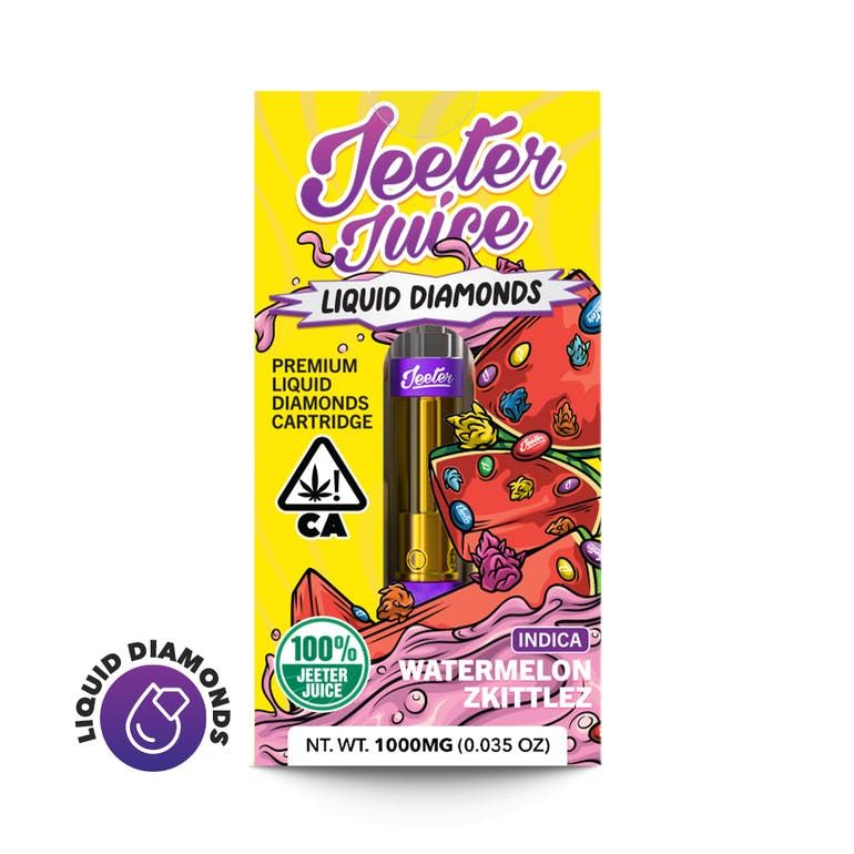 Jeeter Watermelon Zkittlez Liquid Diamonds Cartridge Cartridges 510 Thread