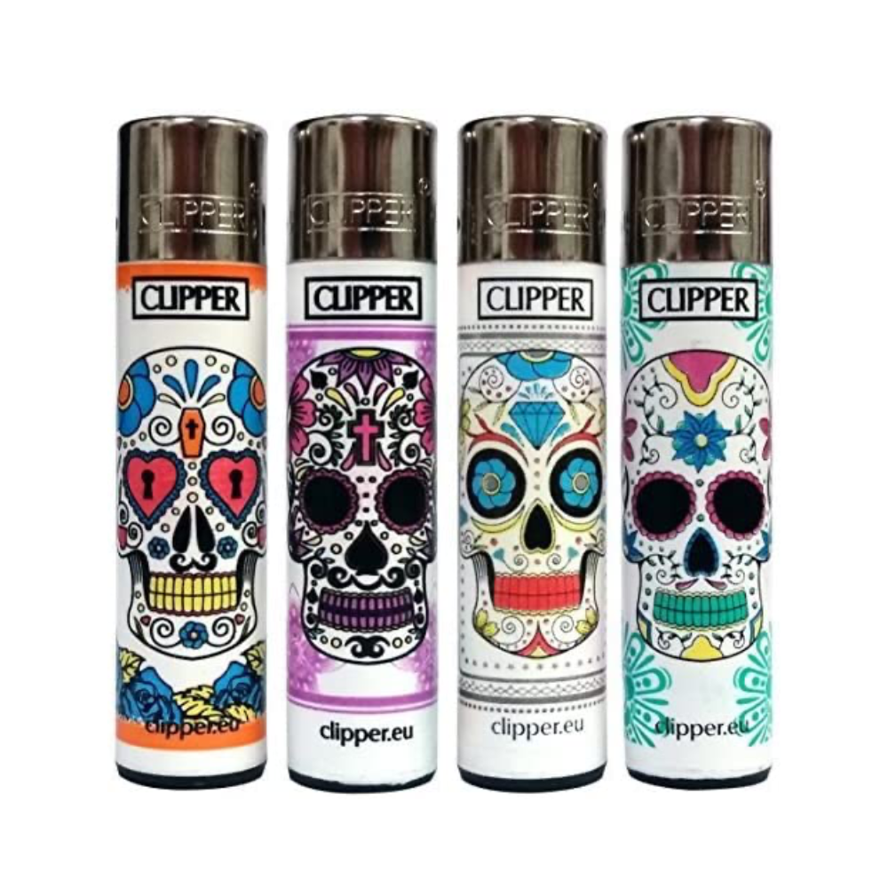 CLIPPER CLIPPER LIGHTER - REUSABLE (SKULLS COLLECTION) Merch Lighter