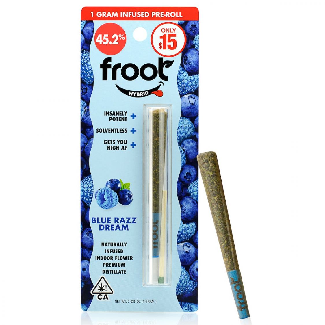 Froot Blue Razz Dream Infused Pre-Roll Pre-rolls Infused Pre-Rolls
