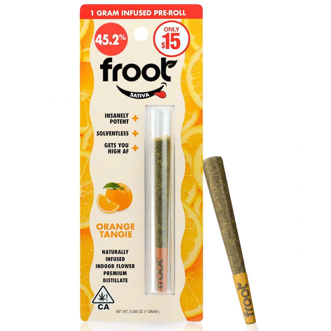 Froot Orange Tangie Infused Pre-Roll Pre-rolls Infused Pre-Rolls