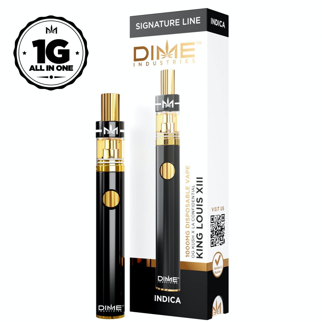 DIME Industries King Louis XIII All-In-One Disposable Vaporizers Disposable