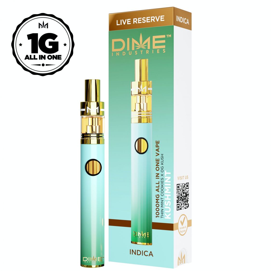 DIME Industries Kushmint Live Reserve All-In-One Disposable Vaporizers Disposable