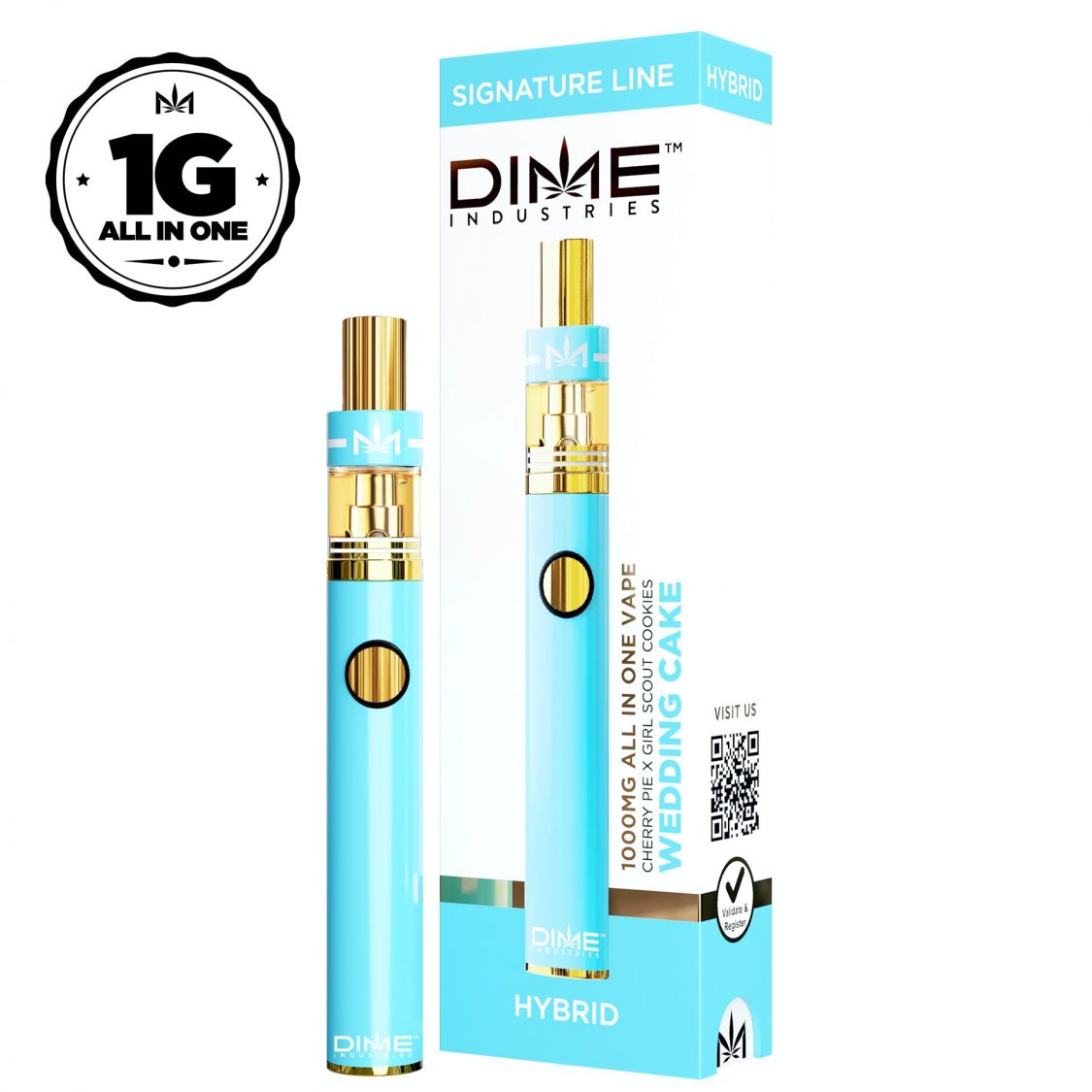 DIME Industries Wedding Cake All-In-One Disposable Vaporizers Disposable
