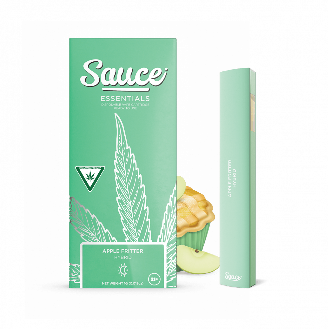 Sauce Essentials Apple Fritter Live Resin Disposable Vaporizers Disposable