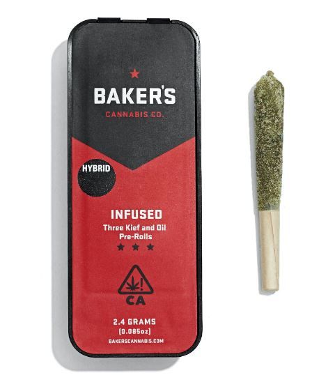 Baker's Cannabis Malibu Pure Kush [2.4g 3-Pack Infused Pre-Rolls] Pre-rolls Infused Pre-Rolls