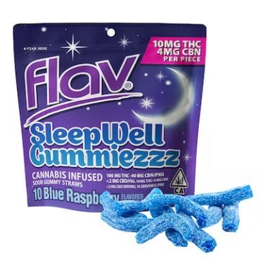 Flav CBN - Sleep Well Gummiezzz - 100mg Edibles Gummies