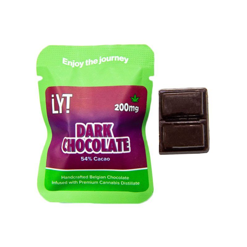 LYT Indica Dark Chocolate Bite 200mg Edibles Chocolates