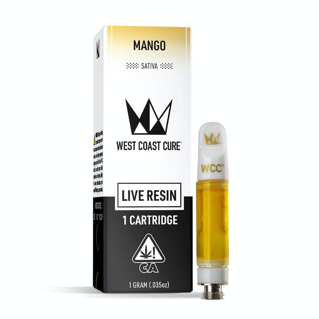 west coast cure Mango Live Resin Cartridge - 1g Cartridges 510 Thread