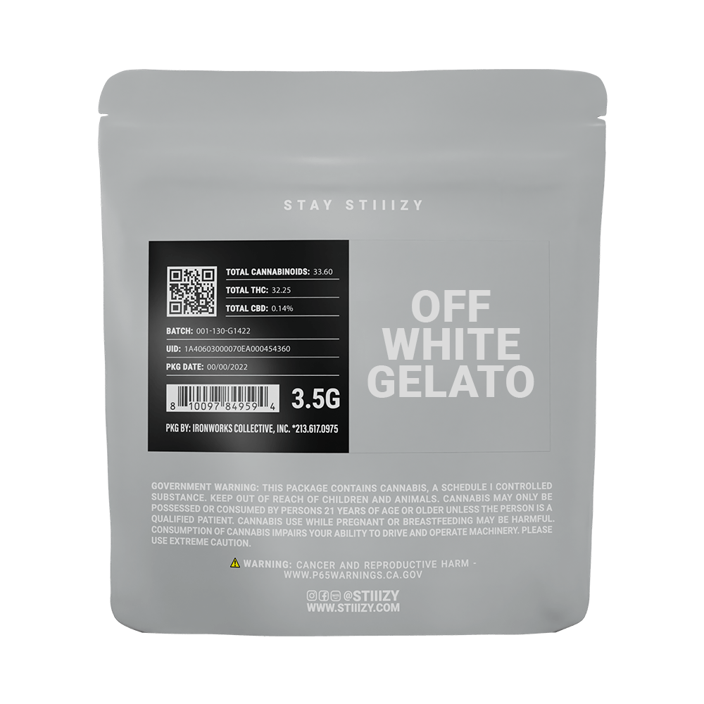 STIIIZY Off White Gelato Flower Pre-pack