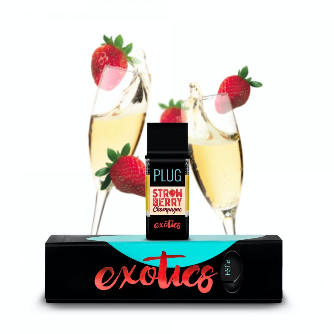 PLUGplay Strawberry Champagne THC Pod Vaporizers Pods