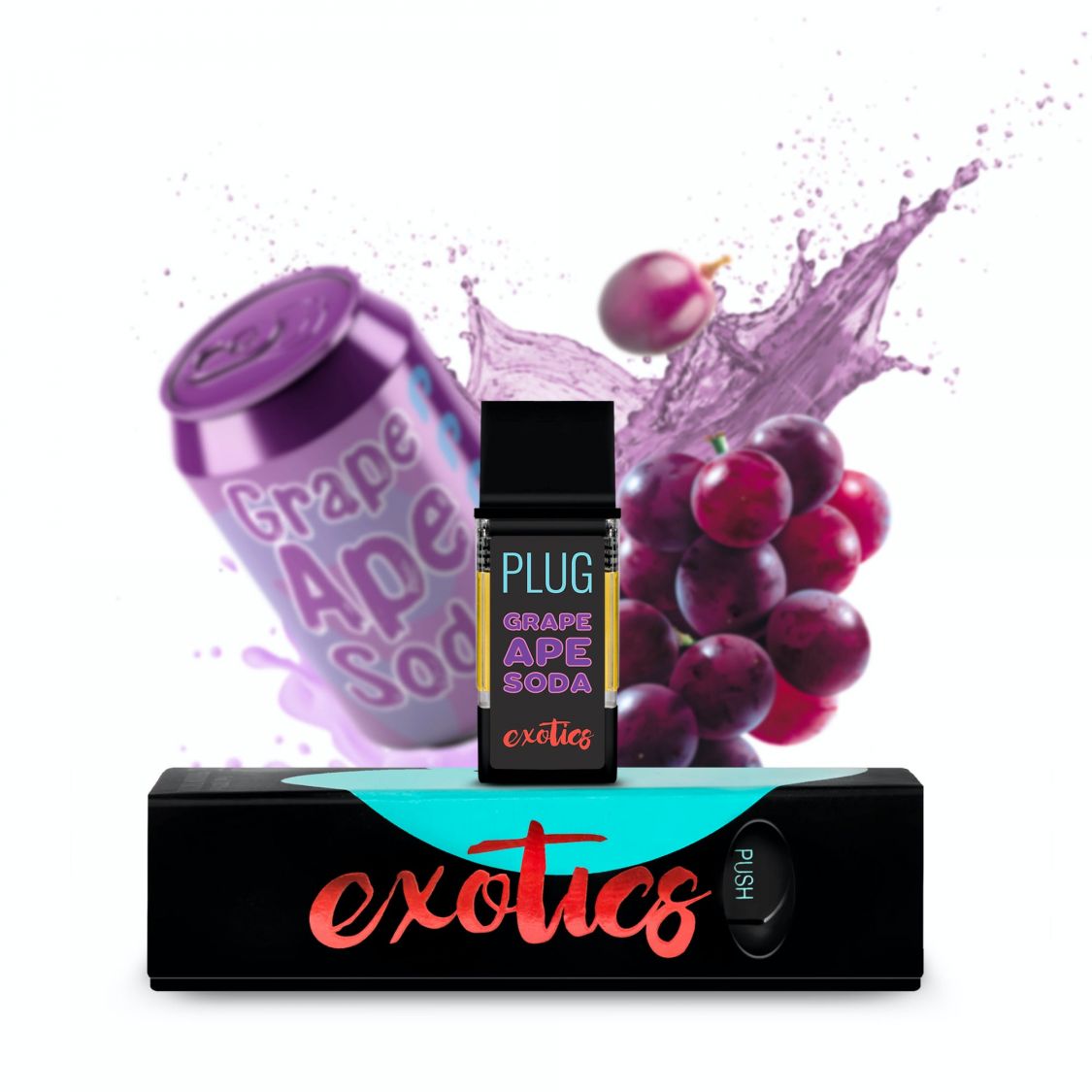 PLUGplay Grape Ape Soda THC Pod Vaporizers Pods
