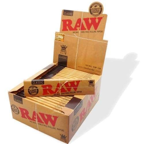 Raw RAW Authentic King Size Slim Classic Accessories Paper / Rolling Supplies