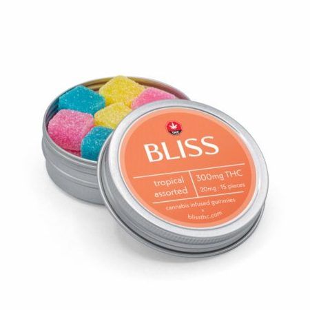 Bliss Bliss Tropical Assorted THC Gummies (375mg THC) Edibles Gummies