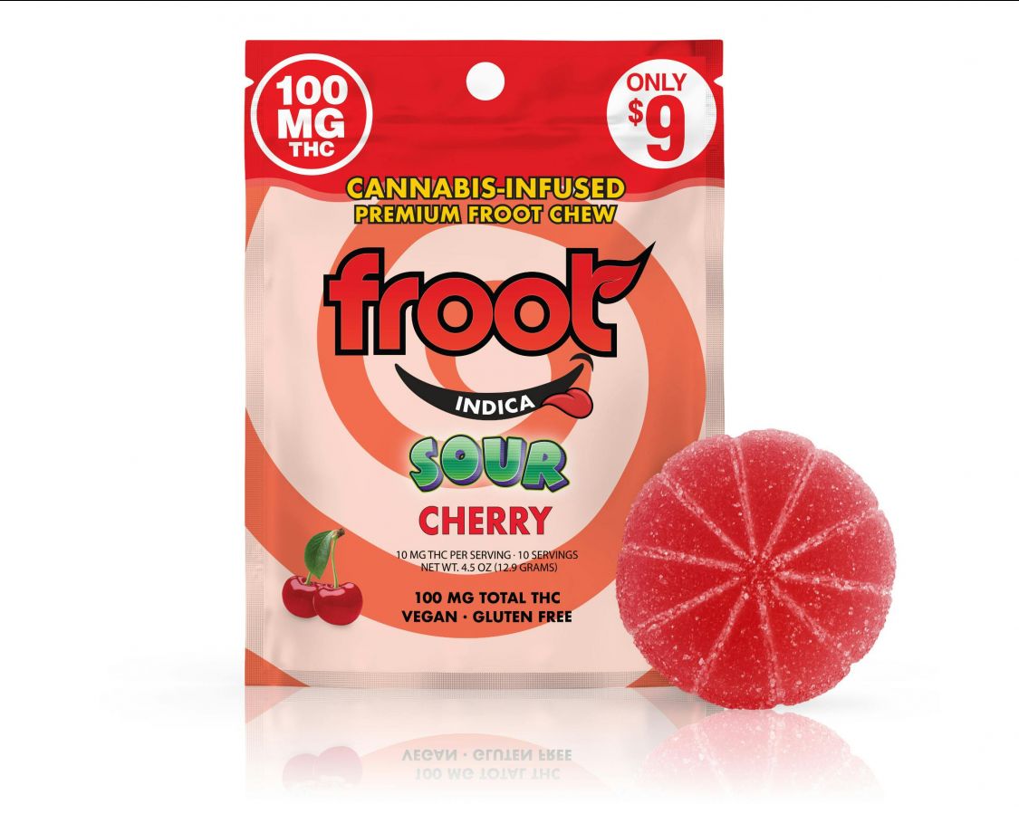 Froot Sour Cherry 100mg Single Gummy Edibles Gummies